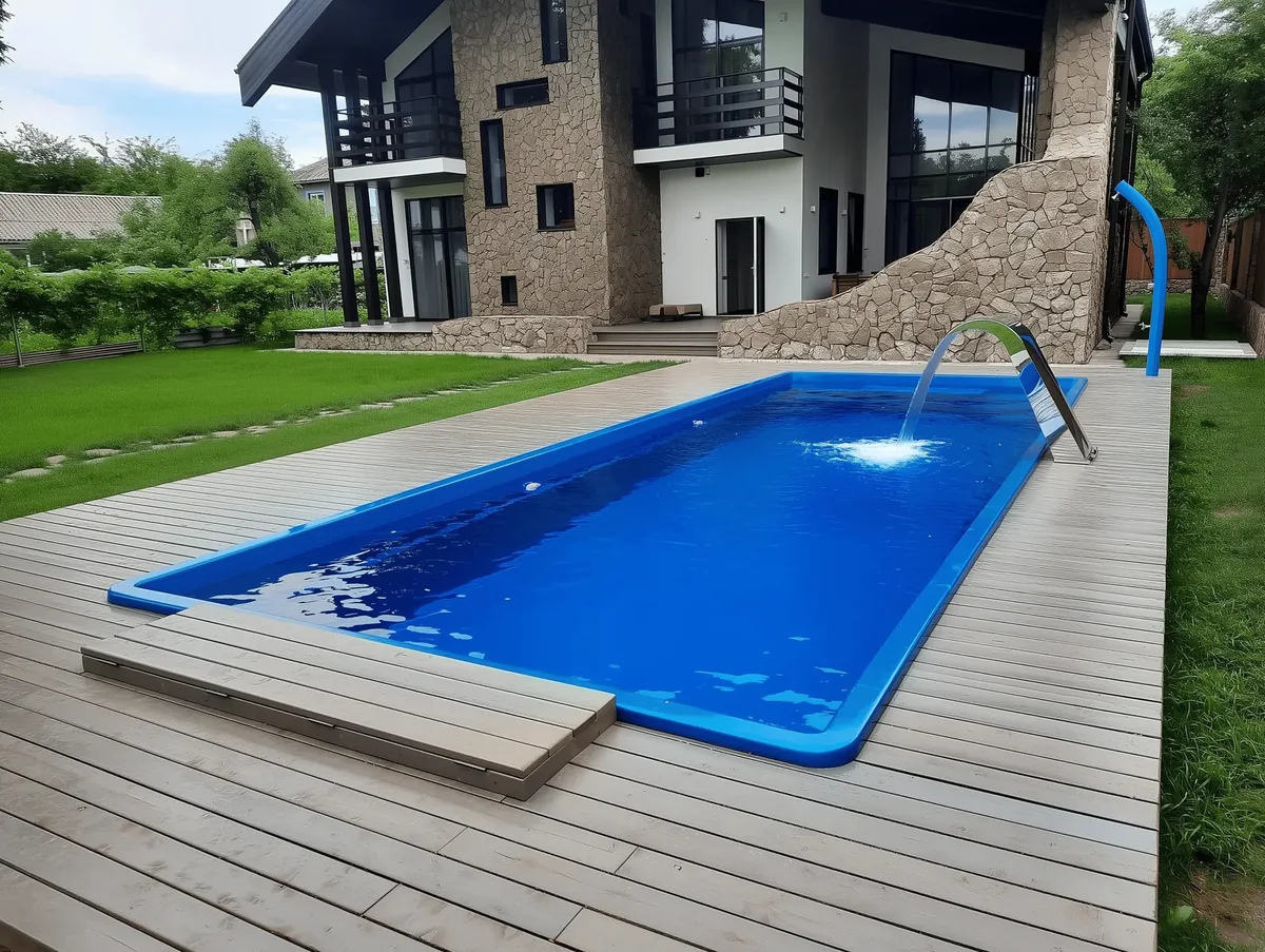 Композитный бассейн Laguna 9 — вид сверху в Кондопоге