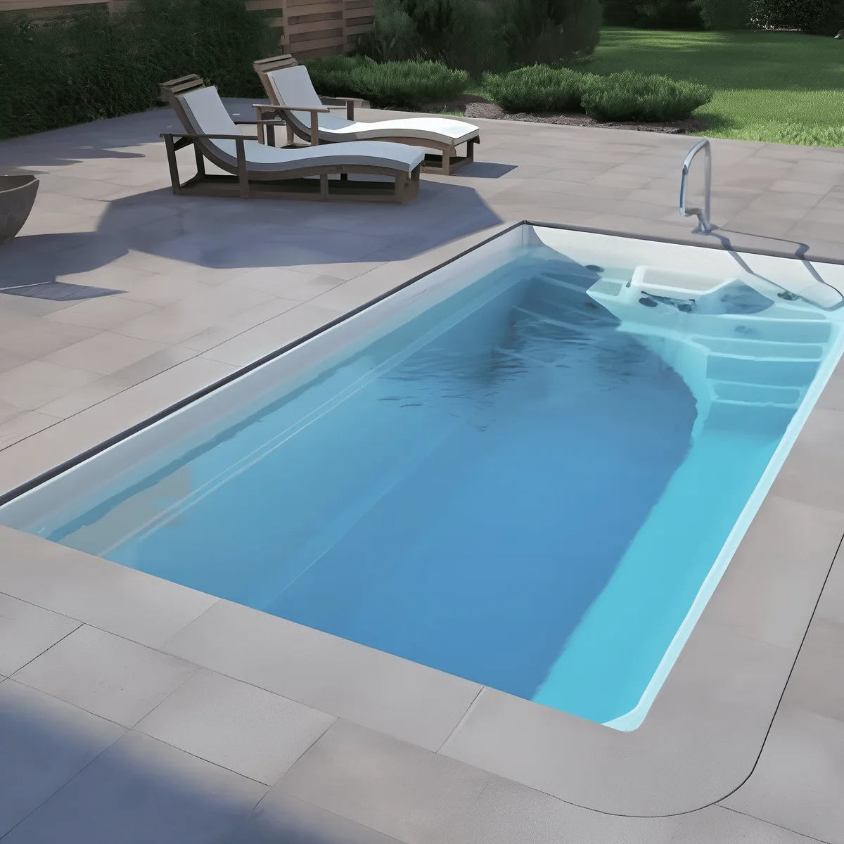 Композитный бассейн Laguna 5 — вид сверху в Кондопоге